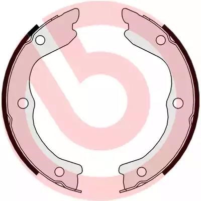 Гальмівні колодки стоянкового гальма S56543 BREMBO