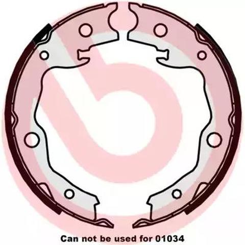 Гальмівні колодки стоянкового гальма S56545 BREMBO