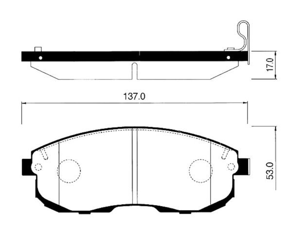 Передні гальмівні колодки SP1107F SANGSIN