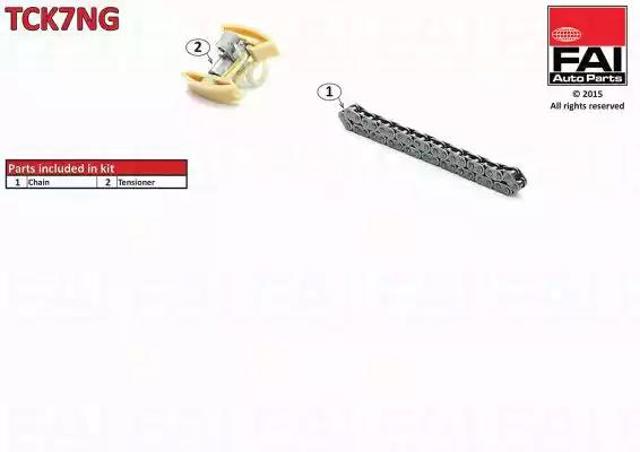Ланцюг ГРМ, комплект, верхня TCK7NG FAI