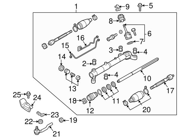 Зовнішній наконечник рульової тяги TD1132290A MAZDA