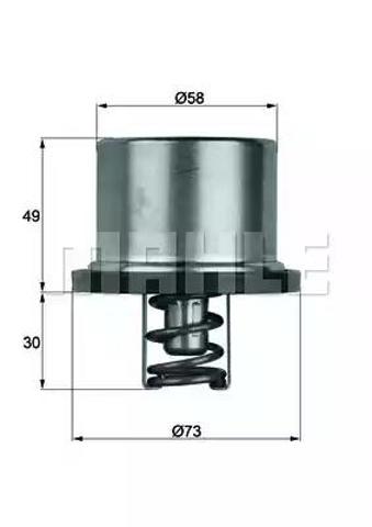 Корпус термостата в зборі THD179 MAHLE