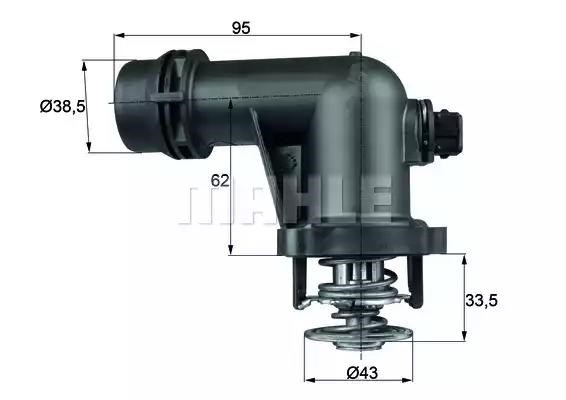 Корпус термостата в зборі TM15105 MAHLE