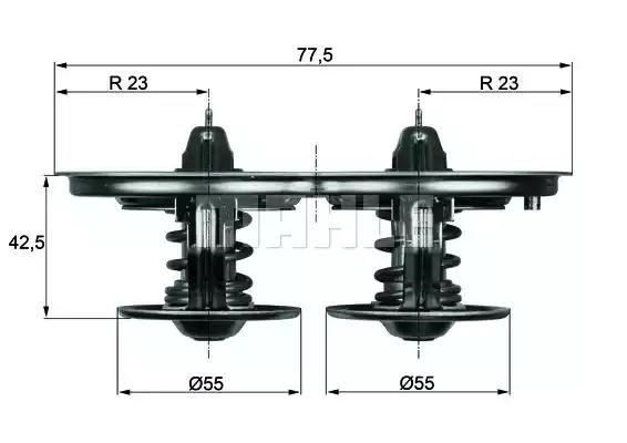 Фланець термостата TX3285D MAHLE
