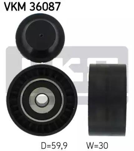 Ролик приводного ременя, паразитний VKM36087 SKF