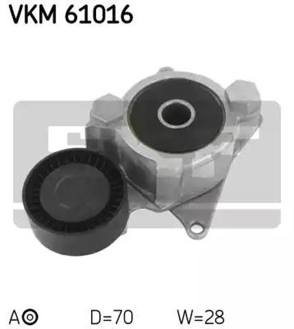 Ролик натяжителя ременя агрегатів VKM61016 SKF