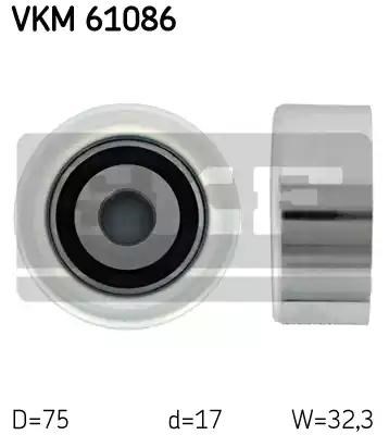 Ролик натягувача приводного ременя VKM61086 SKF