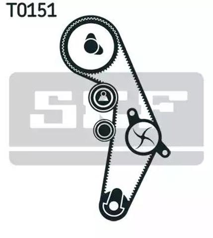 Ремінь ГРМ, комплект VKMA01018 SKF