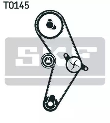 Ремінь ГРМ, комплект VKMA02206 SKF