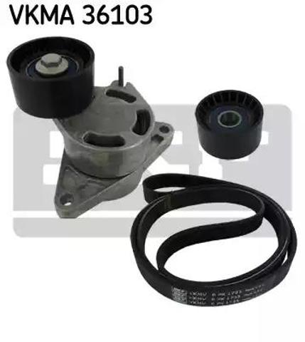 Ремінь приводний, агрегатів, комплект VKMA36103 SKF