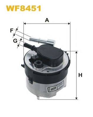 Autooil паливний фільтр WF8451