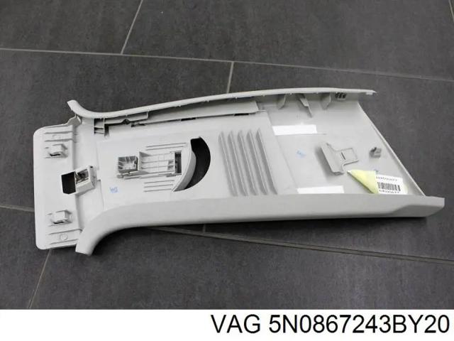 Обшивка стійки кузова внутрішня, середня ліва 5N0867243BY20 VAG