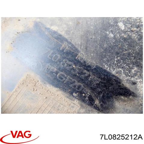 Захист днища, правий 7L0825212A VAG