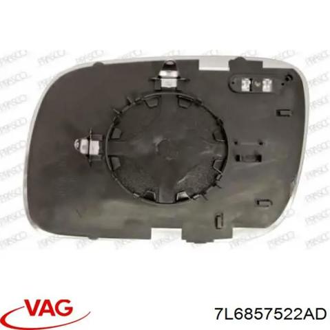 Скло дзеркала заднього виду, правого 7L6857522AD VAG