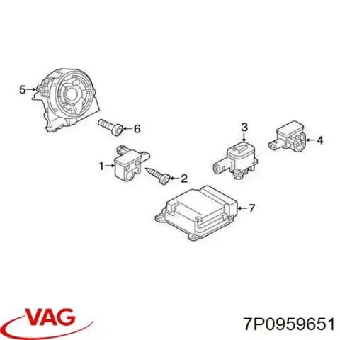 Датчик подушки безпеки 7P0959651 VAG