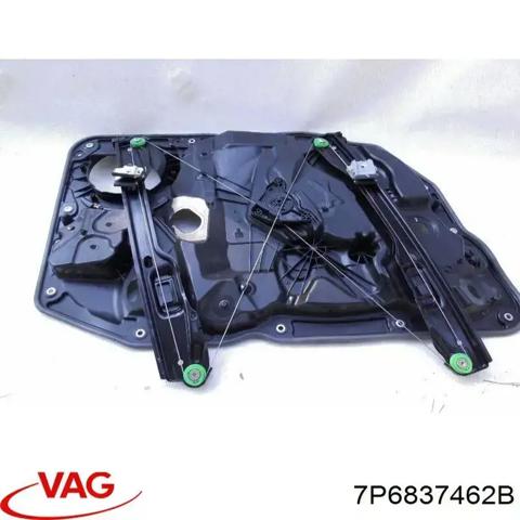Склопідйомник передньої правої двері 7P6837462B VAG