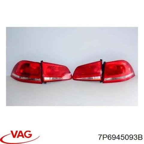 Ліхтар задній лівий, внутрішній 7P6945093B VAG