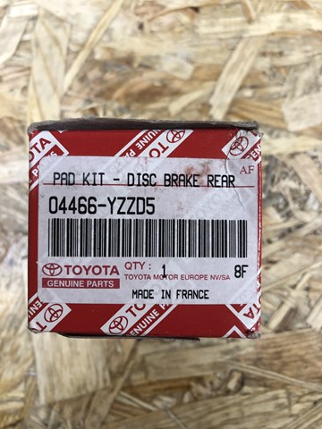 Задні колодки 04466YZZD5 TOYOTA