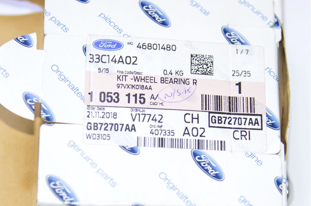 Підшипник ступиці передньої 1053115 FORD