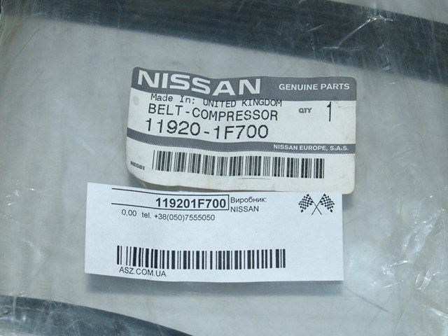 Ремінь кондиціонера 119201F700 NISSAN