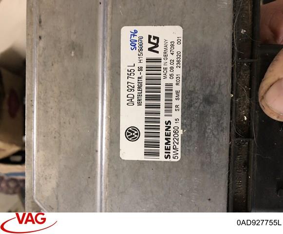 Модуль керування роздавальної коробкою 0AD927755L VAG