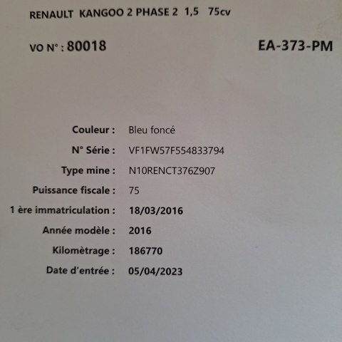 Мотор в зборі K9K608 RENAULT