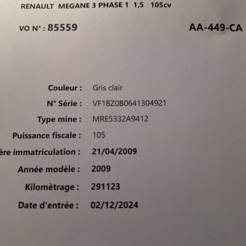 Двигун у зборі K9K832 RENAULT