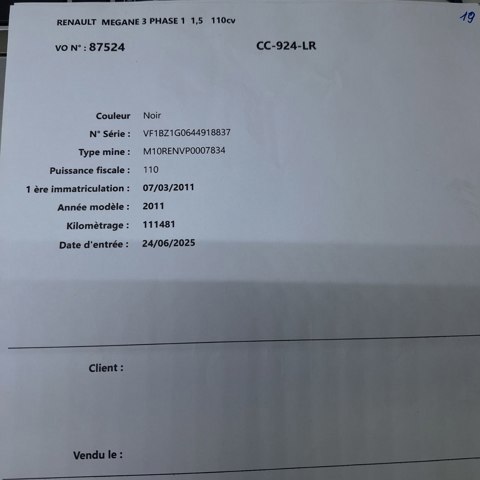 Двигун у зборі K9KJ836 RENAULT