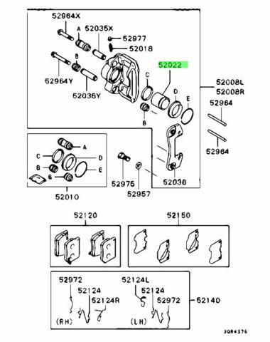 Направляюча супорту заднього 1131402X QUICK BRAKE
