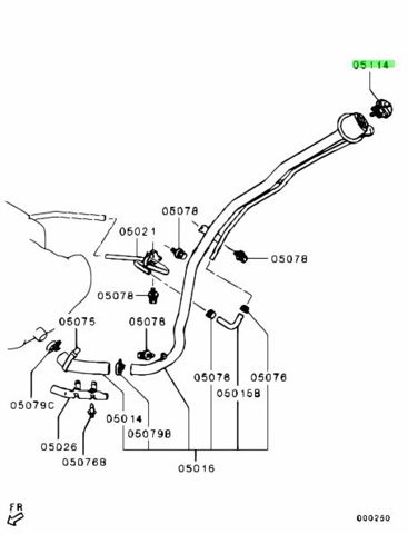 Пробка бензобака 1711A014 MATOMI
