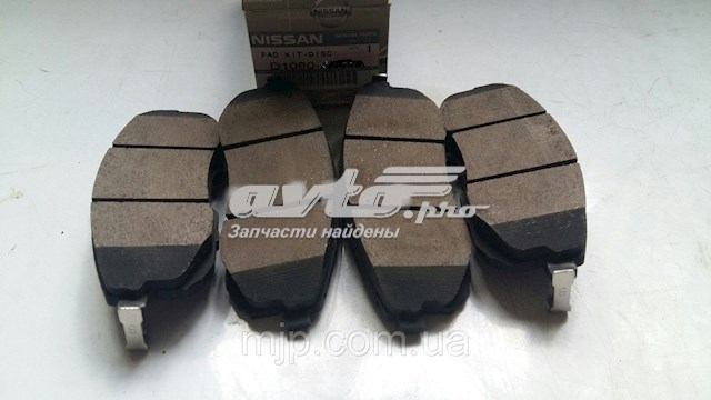 Колодки гальмівні передні, дискові D10609AJ0A NISSAN