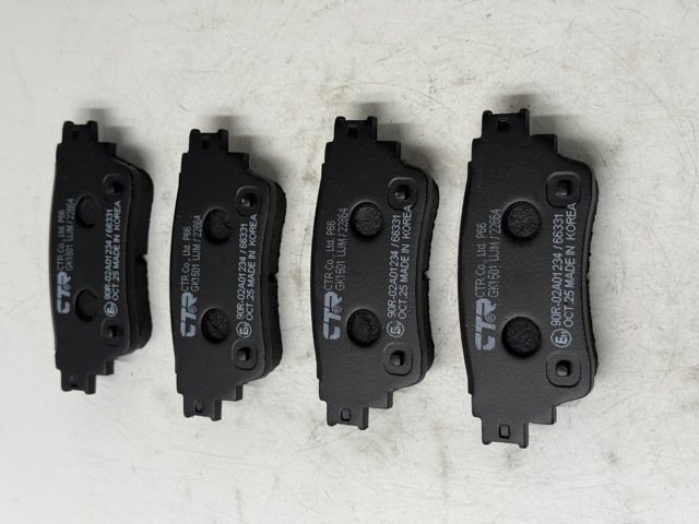 Комплект задніх колодок GK1501 CTR