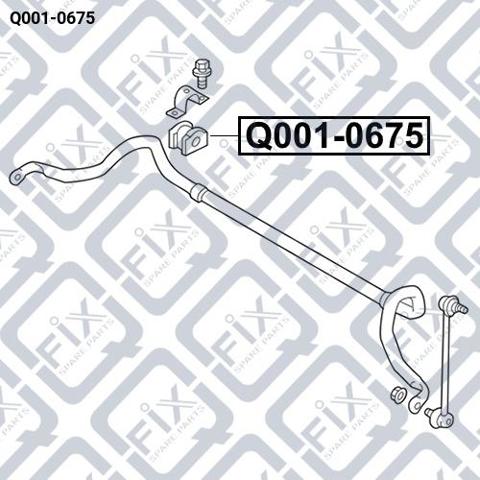 Втулка переднього стабілізатора Q0010675 Q-FIX
