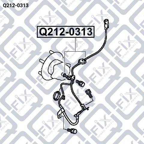 Датчик АБС (ABS) задній правий Q2120313 Q-FIX