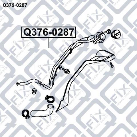 Шланг заливної горловини, паливного бака Q3760287 Q-FIX