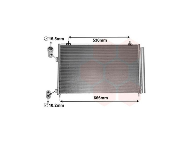 Конденсатор системи охолодження системи Тойота Рав 4 IV