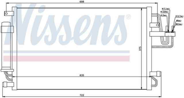 Конденсатор 94801 NISSENS