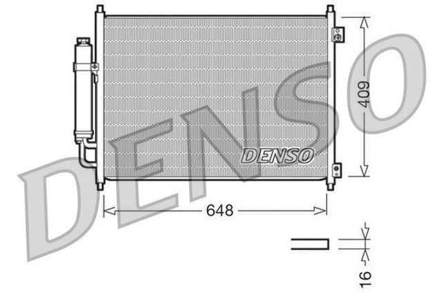 Конденсатор кондиціонера DCN46001 DENSO