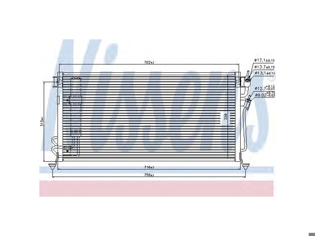 Акция радіатор кондиціонера mitsubishi lancer ix 03-11 MN151100