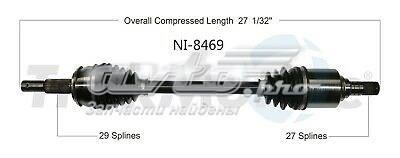 Піввісь передня ліва 391014BA7B NISSAN