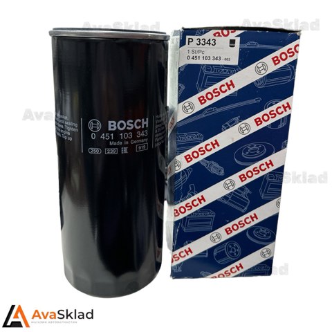 Масляний фільтр двигуна 0451103343 BOSCH