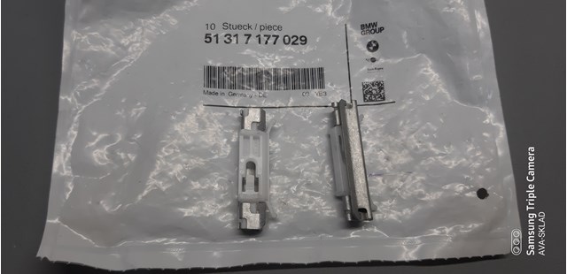 Пістон (кліп) кріплення підкрилки переднього крила 51317177029 BMW