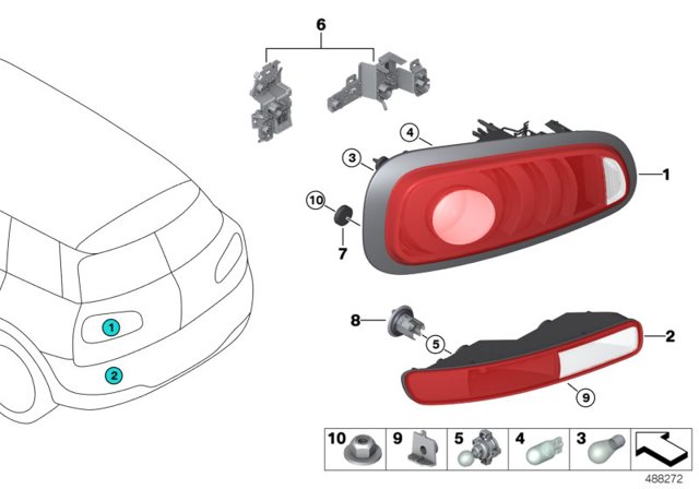 Задній правий стоп 63217352156 BMW