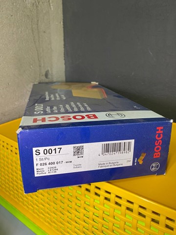 Повітряний фільтр двигуна F026400017 BOSCH