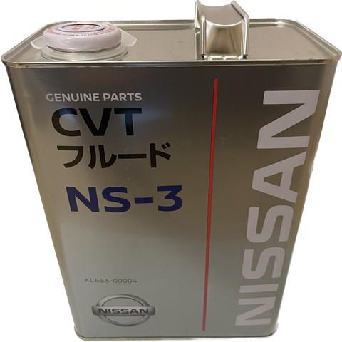 Nissan cvt fluid ns-3 олива для варіаторів 4літри KLE5300004