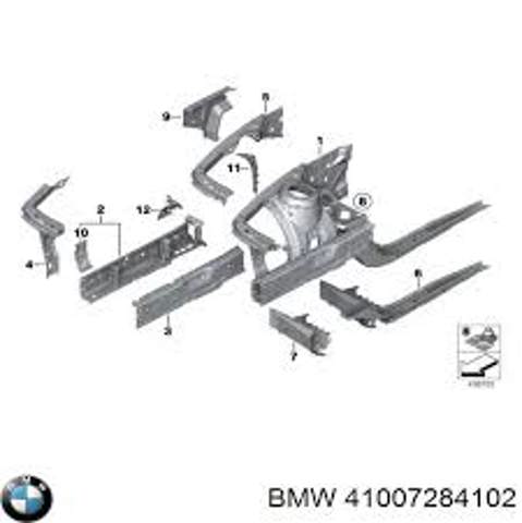 Телевізор правий 41007284102 BMW