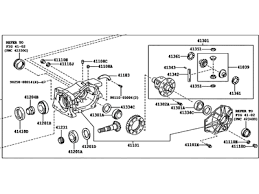 Редуктор середнього моста (головна передача) 4111042041 TOYOTA