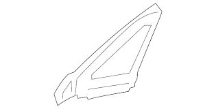 Скло-кватирка дверей, передніх, лівих 6812642020 TOYOTA
