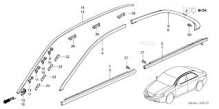 Накладка задніх лівих дверей, верхня 72961SEA003 HONDA