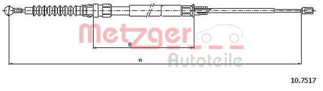 Гальмо стоянкове 107517 METZGER